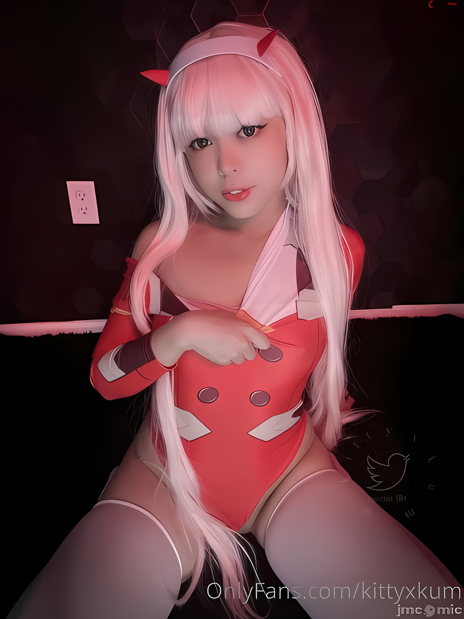 OnlyFan – Kittyxkum cosplay 零二 – 达尔文游戏